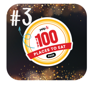 De Babel is honored to be recognized by Yelp as the #3 Place to Eat in the U.S.!
